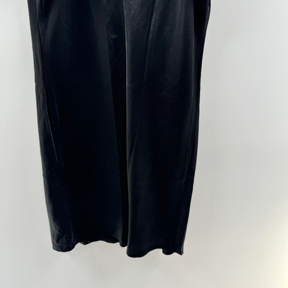 Gilly Hicks Black Satin Slip Dress – Size Medium - Picture 7 of 7